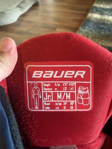 Blue Junior Medium Bauer Vapor X700  Hockey Pants