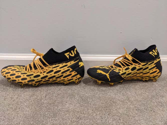 Puma Future 5.1 Cheetah pattern used soccer cleats Men's size 8.5