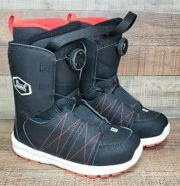 Salomon Launch BOA Jr Snowboard boots Black and red ~ Size Mens US 5.5