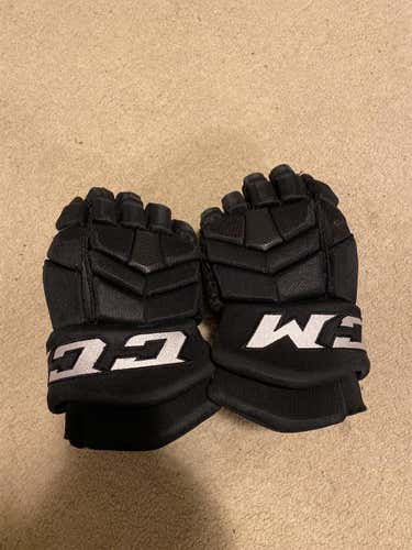 Black Used CCM HGTKPP 14" Pro Stock Gloves