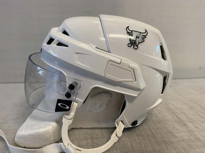CCM Vector V08 Pro Stock Hockey Helmet Medium White CCM Visor 8996