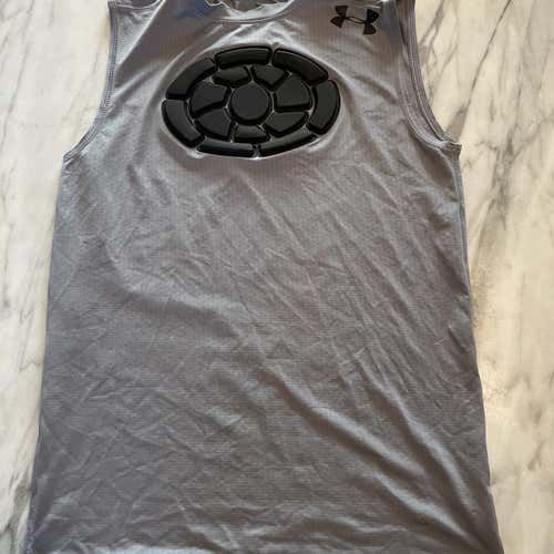 Gray Youth Large Under Armour Compression