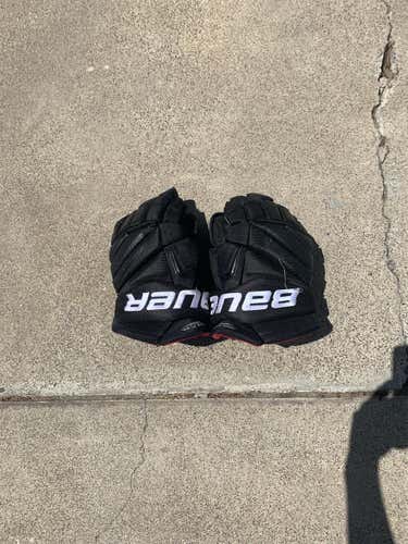 Black Used Bauer Vapor x100 Limited Edition 13" Gloves