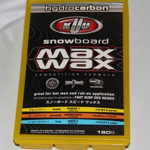 KUU Canada snowboard wax Maxx hydrocarbon wax yellow moist new