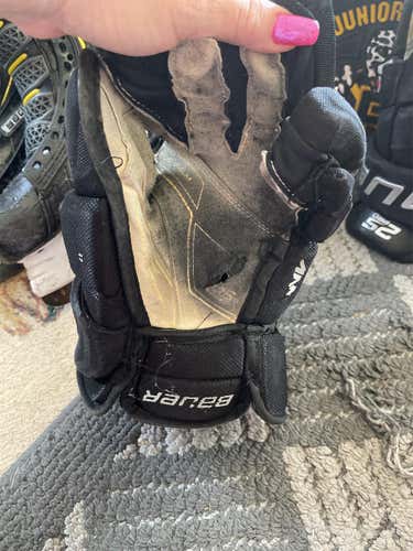 Black Senior Bauer Supreme 2S Pro 14"  Gloves