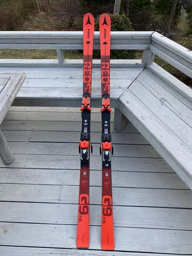Used Unisex 2021 Atomic FIS GS 187 Redster Skis With Bindings Max Din 16