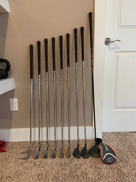 Top Flite Stainless Men's Right Handed Senior Flex 10 Pieces Clubs (3wood,4&5hybrid, 6-W, Putter)