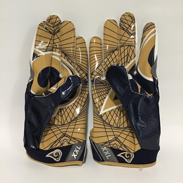 Nike NFL Vapor Jet NFL LOS ANGELES RAMS Football Gloves Receiver XXL PGF415