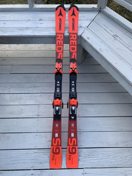 Used Unisex 2021 Atomic FIS SL 157 Redster Skis With Bindings Max Din 16