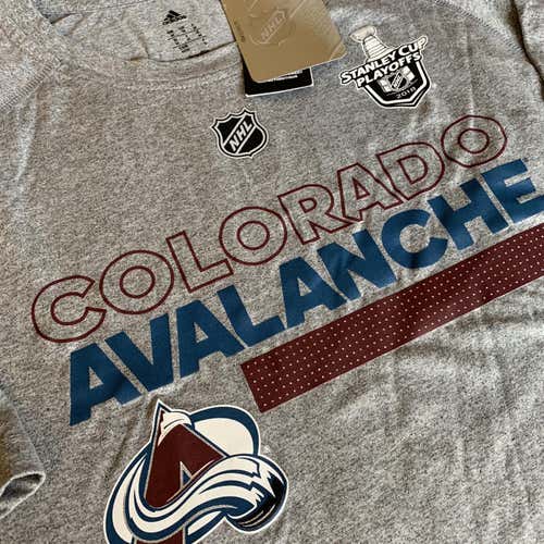 Team-Issued Adidas Climalite Shirt - Colorado Avalanche