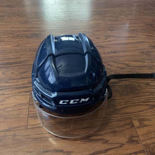 Blue Used Medium CCM Tacks 910  Helmet