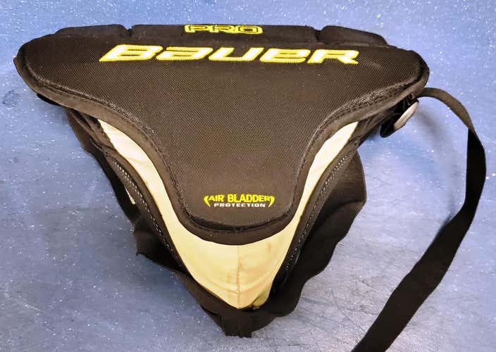 Bauer Pro Goalie Jock Air Bladder System in Good Condition Size Senior