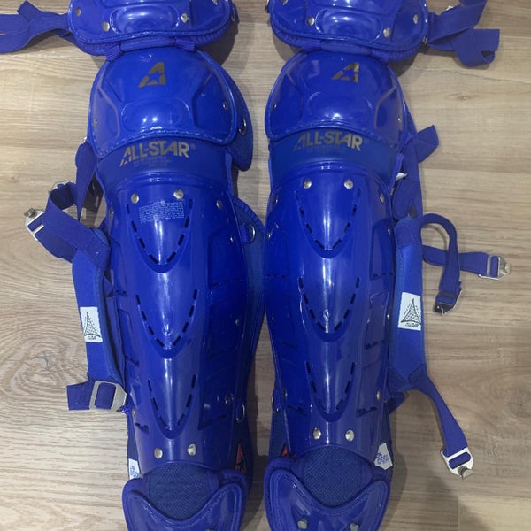 Blue Adult All Star Catcher's Leg Guard