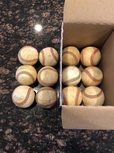 Used 12 Pack Baseballs