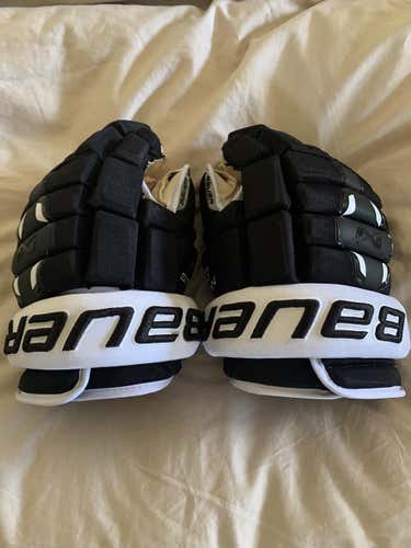 Black Used Senior Bauer Nexus 2N Gloves 13"