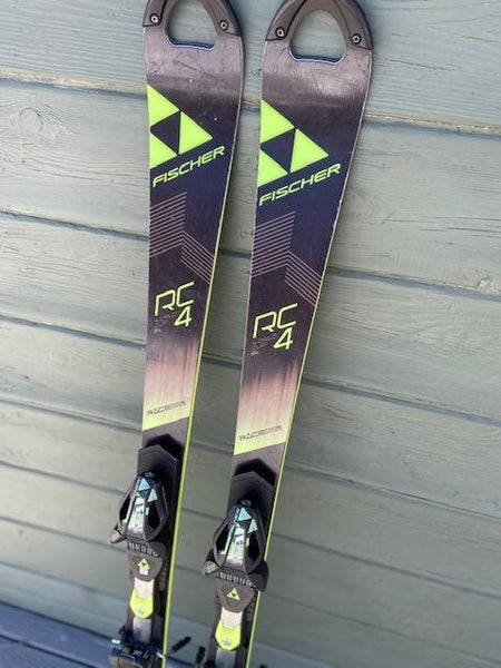 Used 140 2019 Fischer Racing RC4 World Cup SL Skis With Bindings