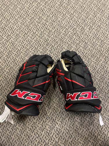 Black Senior CCM JetSpeed FT390 15" Gloves