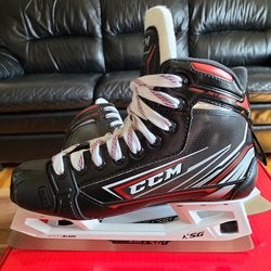 New Junior CCM Jetspeed FT480 Hockey Goalie Skates Regular Width Size 5.5