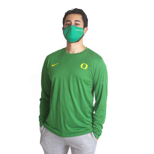 NWT nike Mens Oregon Ducks Dri-Fit Legend Long Sleeve Shirt T-shirt M/medium BSBL
