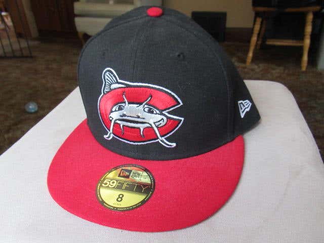MILB Carolina Mud Cats 5950 Fitted Home Hat Size 8 NWT