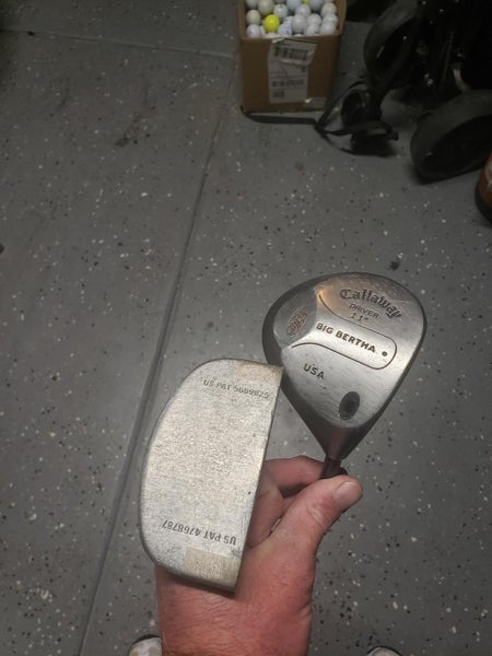 Used Men's Callaway Right Handed Big Bertha Driver and carbite mallet putterRegular Flex 11.5 Loft