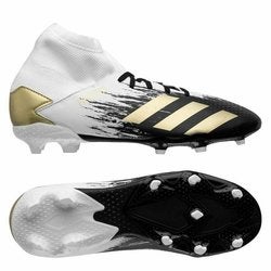 adidas Soccer Cleats youth Size 4.5 PREDATOR 20.3 JR(junior) FG (FW9215) WHITE-GOLD-BLACK