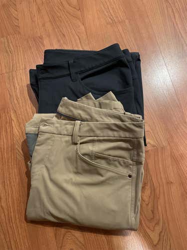2 pairs Mens Classic Fit 36X34 Lululemon Pants