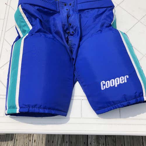 New  Blue Senior Medium Cooper Hockey Pants,   Worchester IceCats.  Made in Canada