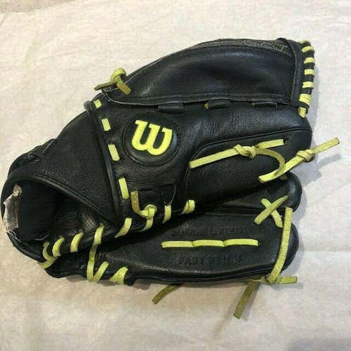 Wilson A440 12" Baseball Glove Right-Hand Thrower Black/Yellow laces -A0440SA12