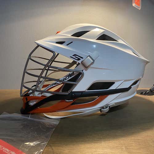 All New Cascade S White With Chrome Face Mask