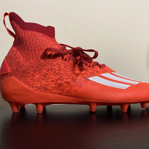 Adidas Adizero Primeknit Football Cleats Solar Red EH1304 Size 10.5