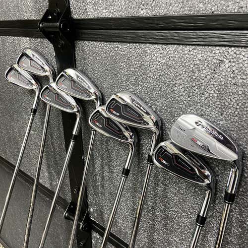Taylormade RSi 1 Iron Set 4-PW + GW • WINN Dri Tac Grips • REAX Stiff Shafts • RH