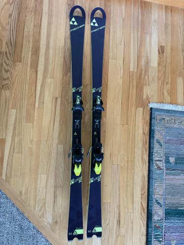 Used Fischer Racing RC4 SC SL Skis With Bindings Max Din 12