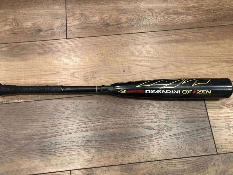 Used Middle/High School/College BBCOR Certified 2019 DeMarini CF Zen Composite Bat (-3) 27 oz 30"