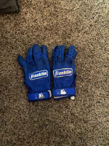 Blue New Medium Franklin Batting Gloves