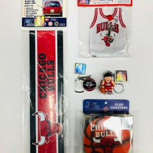 New Chicago Bulls souvenir memorabilia fan pack bumper magnet coaster keychain