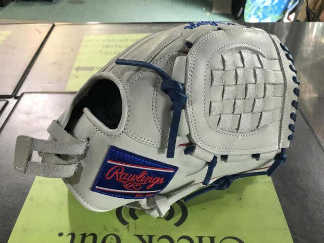 Rawlings Used Gray Right Hand Throw 12" Baseball Glove