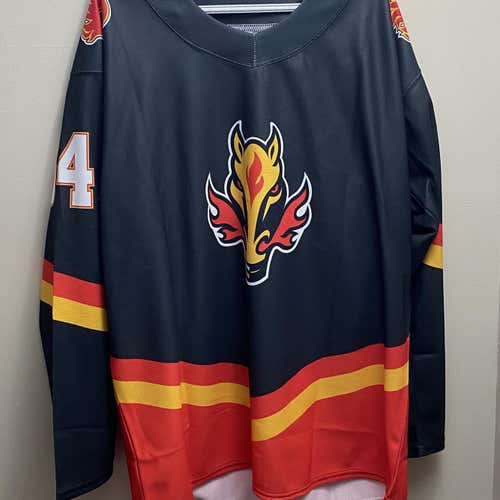 Black Calgary Flames 3XL Sublime Blasty Jersey