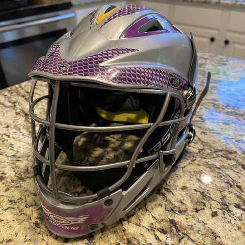 Silver Youth Player's Cascade CS-R Youth Helmet