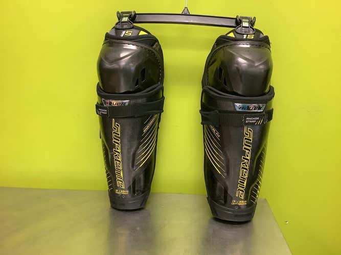 Used Bauer Supreme 1s 13" Ice Hockey Shin Guards