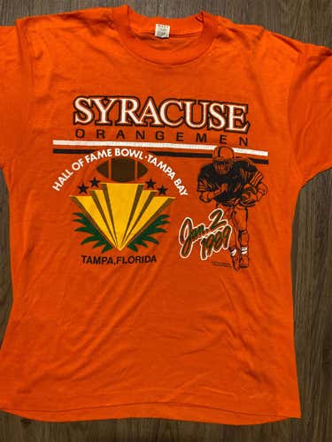 Vintage Syracuse Football 1989 Hall Of Fame Bowl T