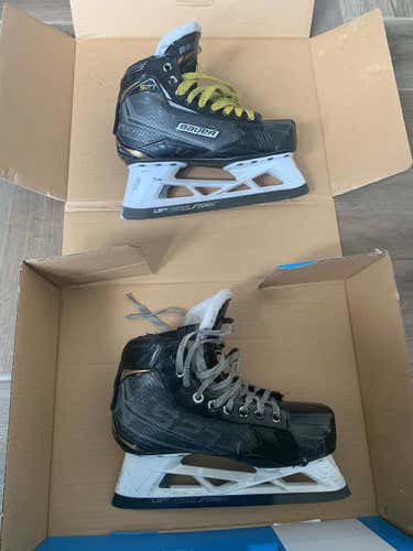 Used Senior Bauer Supreme S27 Hockey Goalie Skates Regular Width Size 5.5