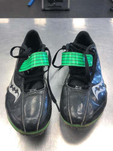 Saucony Spitfire Track And Field Cleats Black Green 20104-4 Size 7.5