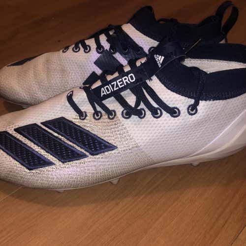 White Men's Size 11 Adidas Cleats