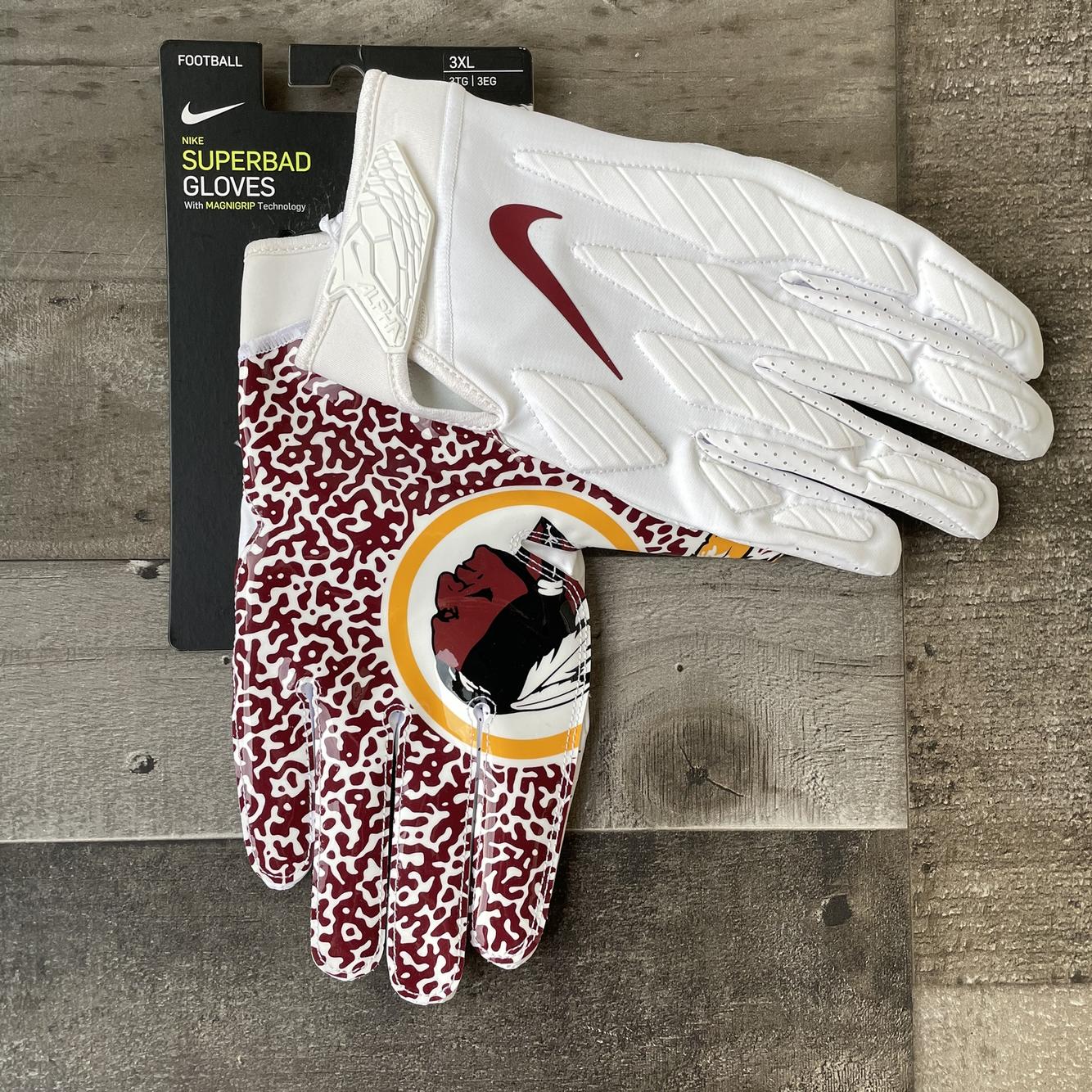 redskins football gloves