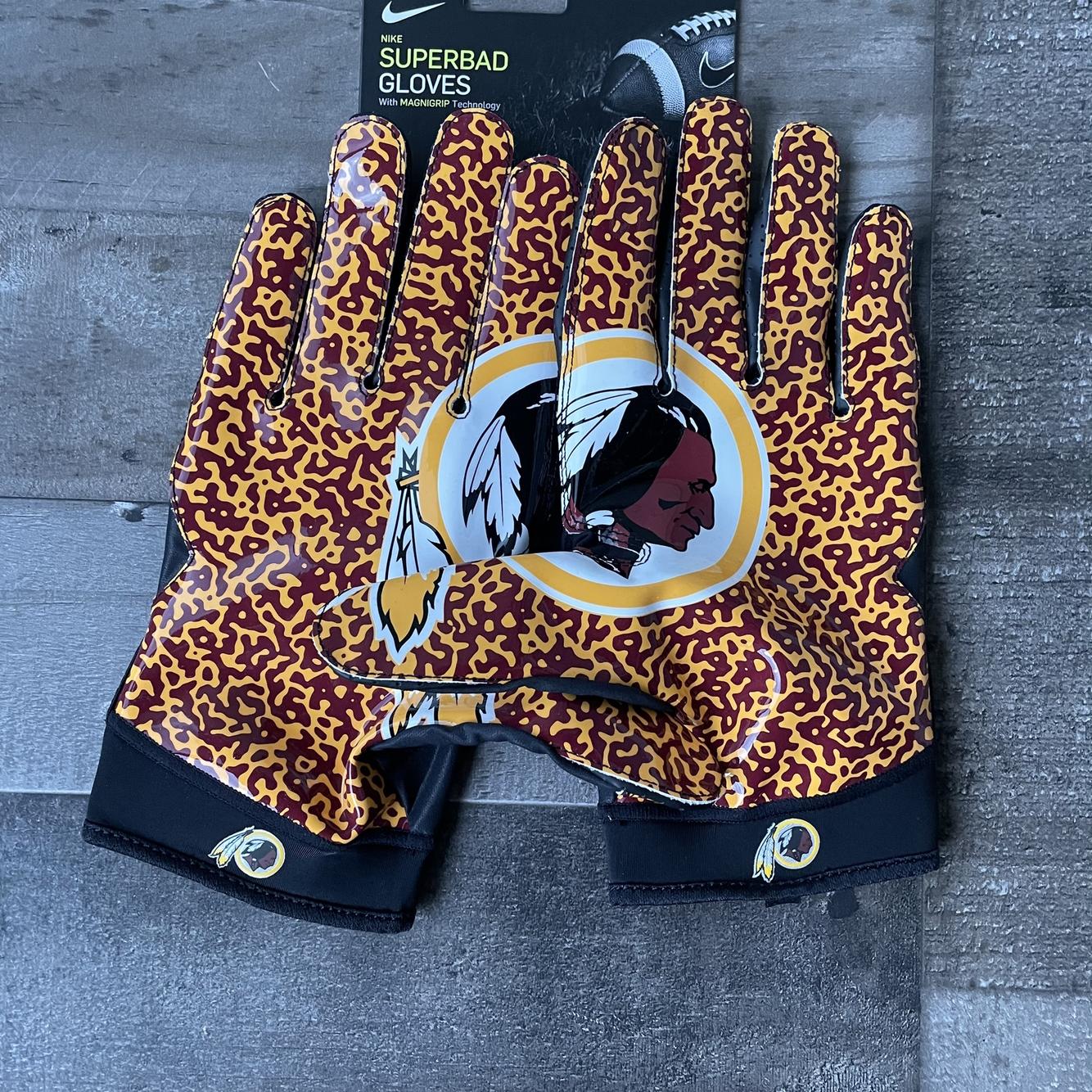 redskins football gloves