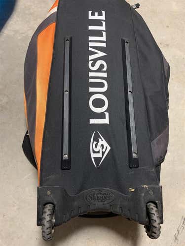 Orange Used Louisville Slugger Duffle Bag