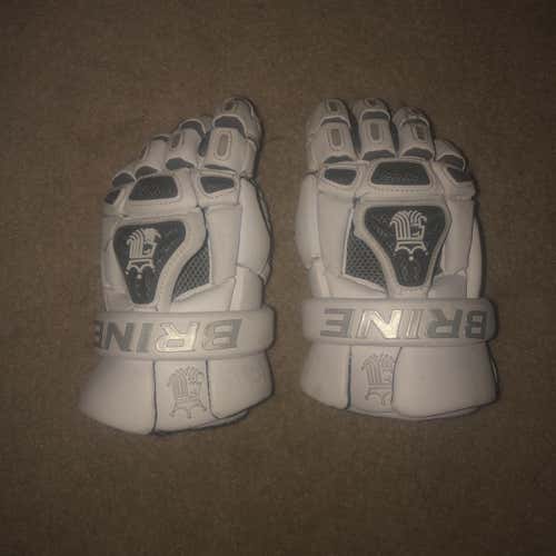 White Brine King IV 12" Lacrosse Gloves