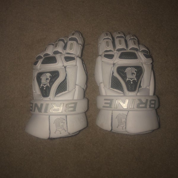 White Brine King IV 12" Lacrosse Gloves