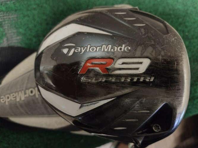 Taylormade R9 Supertri 9.5 Degree Driver Stiff Flex Motore 60 w Headcover